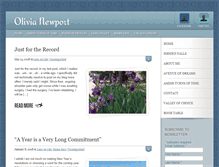 Tablet Screenshot of olivianewport.com